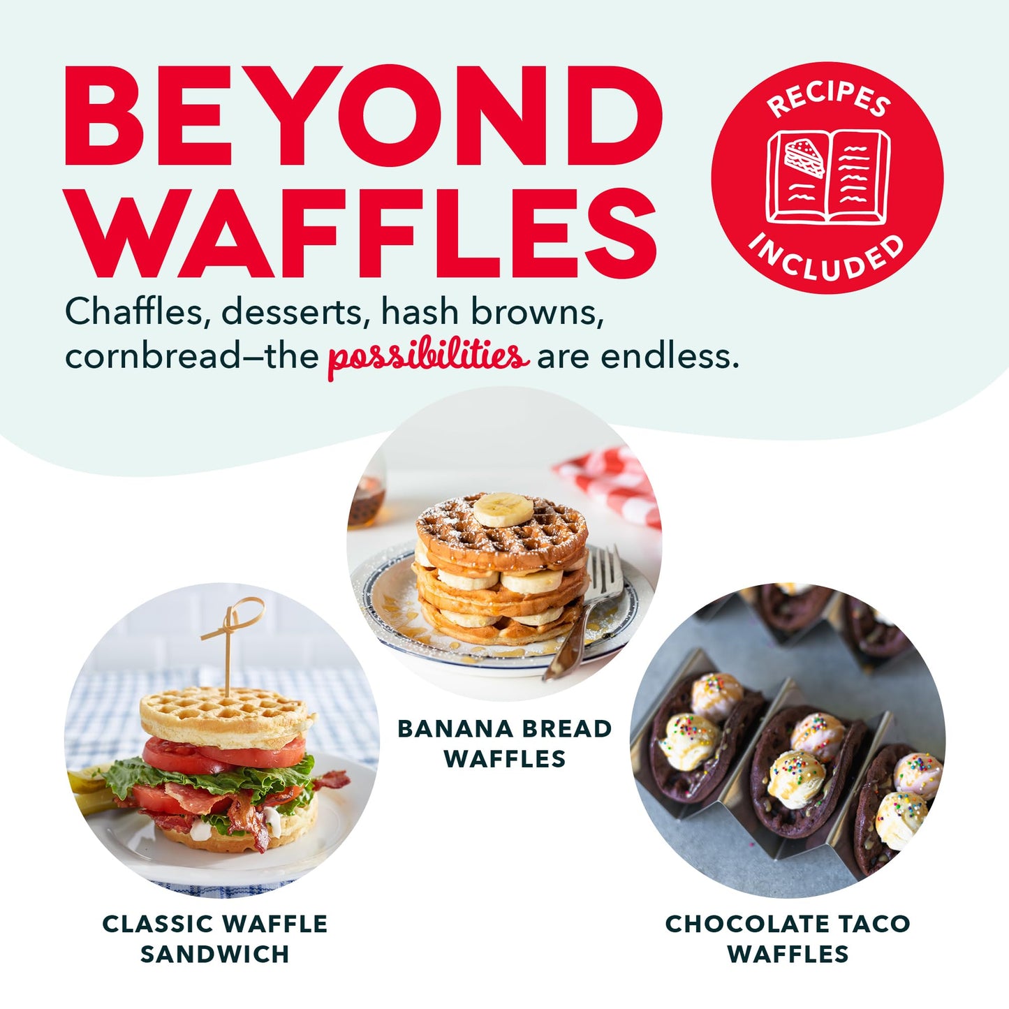Dash Mini Waffle Maker, 4-Inch Ceramic Nonstick Cooking Surface, Aqua | Small Waffle Iron for Dorms & RVs, Chaffle Maker & Compact Waffle Machine, Mini Waffles for Kids & Families