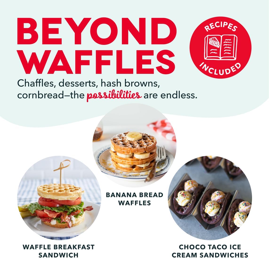 Dash Mini Waffle Maker, 4-Inch Ceramic Nonstick Cooking Surface, Aqua | Small Waffle Iron for Dorms & RVs, Chaffle Maker & Compact Waffle Machine, Mini Waffles for Kids & Families