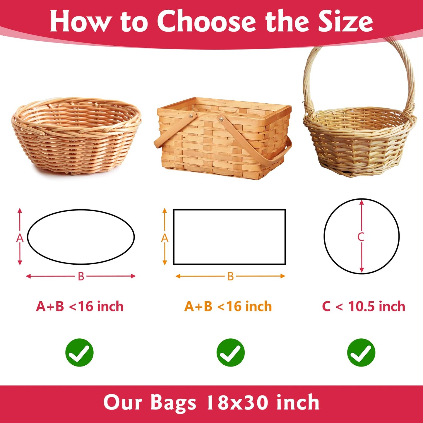 15 Pcs Large Cellophane Bags 30x40 inch Cellophane Wrap Clear Gift Bags for Gift Baskets