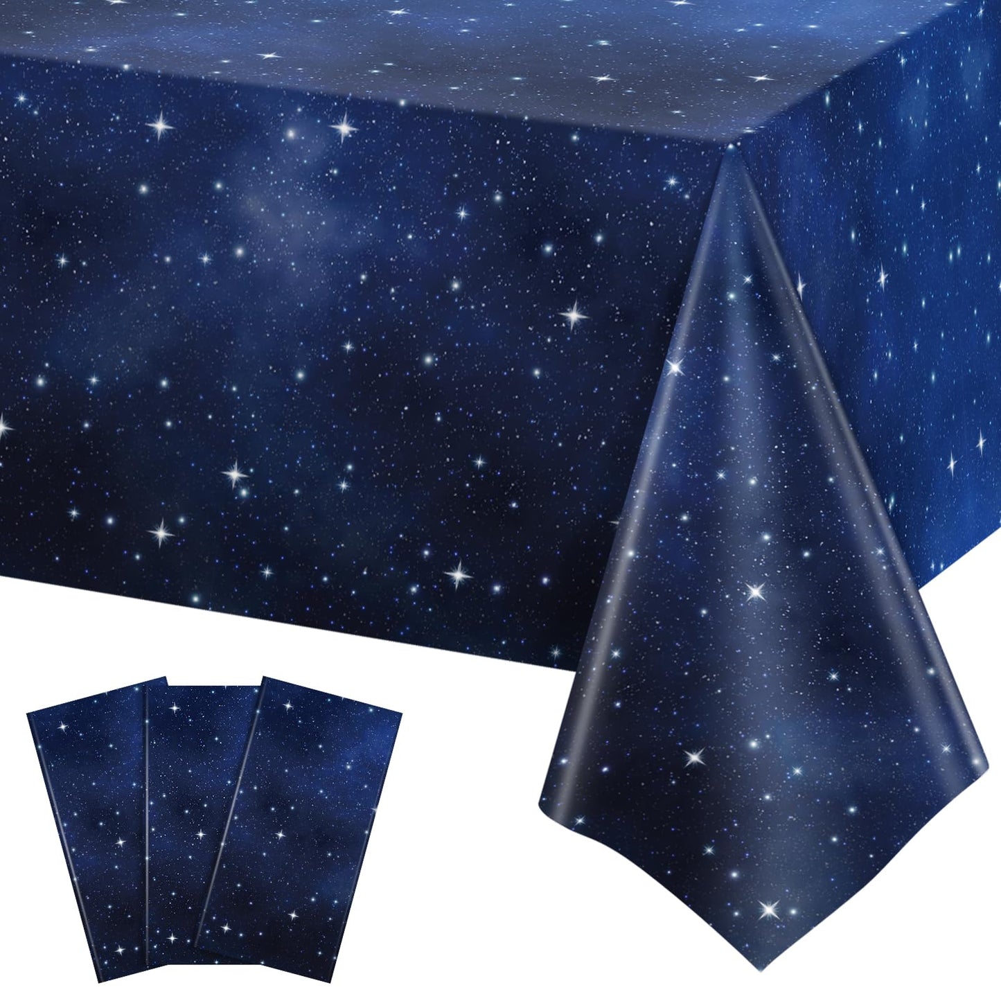4 Pack Wood Grain Plastic Tablecloth, 54 x 108in Disposable Rectangle Waterproof Table Cover