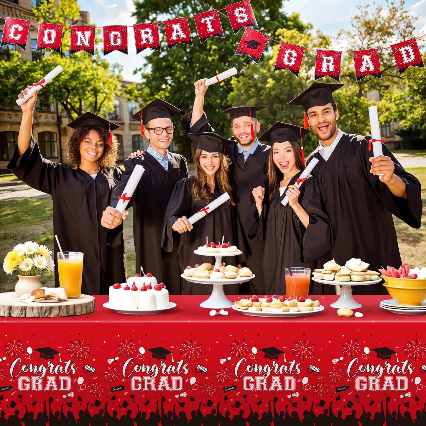4 Pack Wood Grain Plastic Tablecloth, 54 x 108in Disposable Rectangle Waterproof Table Cover