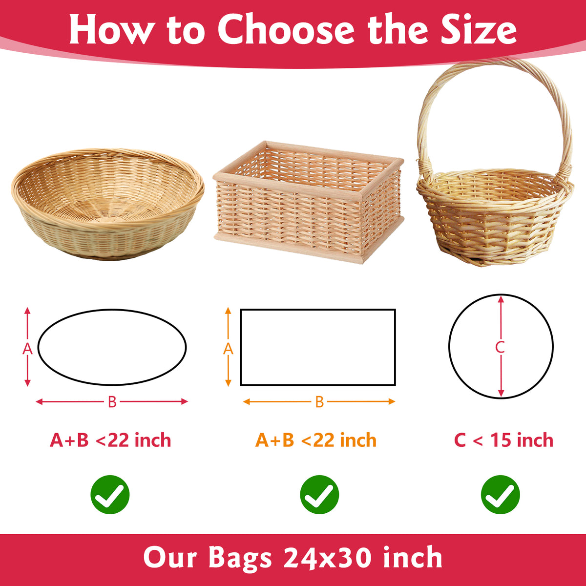 24 Pcs Large Cellophane Bags 24x30 inch Cellophane Wrap Clear Gift Bags for Gift Baskets