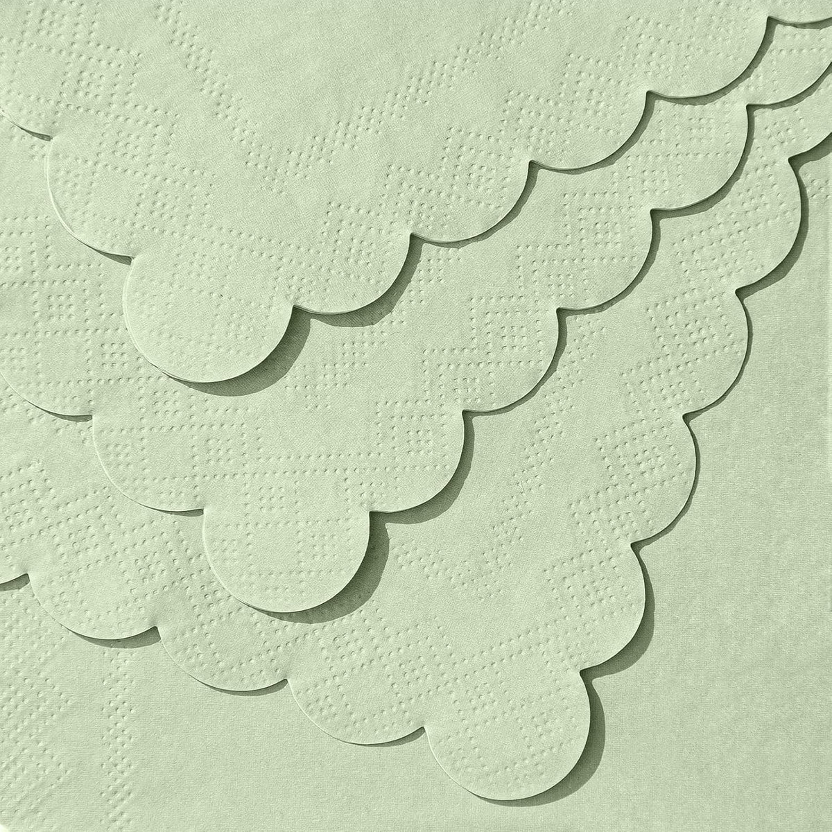 140 Pcs 5 x 5 Sage Green Cocktail Napkins for Back to School Party, Wedding, Bridal Baby Shower, Birthday
