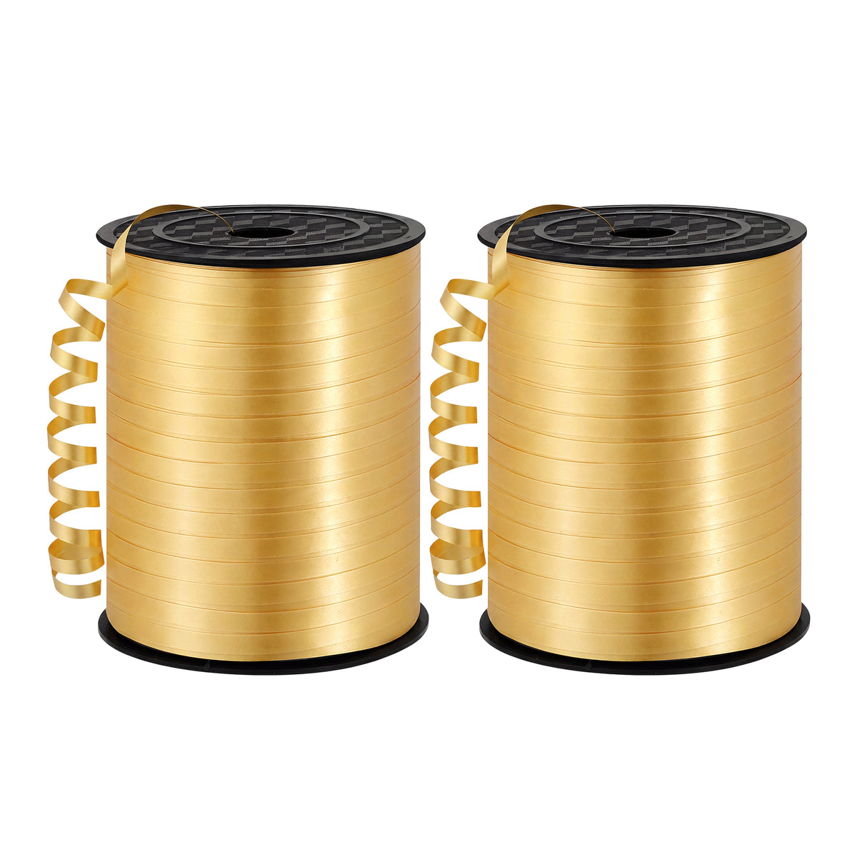 jaikg 1200 Yards/2 Roll Gold Curling Ribbon 1/5 Inch for Wedding Decor Party Gift Wrapping